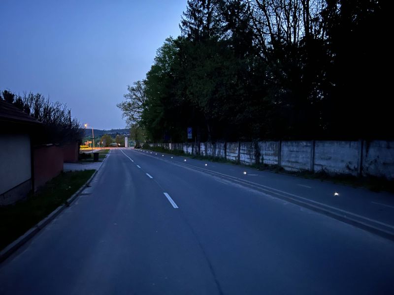 Solární osvětlení cyklostezek SolarEye80 Zlín ZOO Lešná